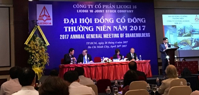 Tổng Giám đốc Trần Minh Ngọc Việt tham dự Đại hội đồng cổ đông thường niên Công ty CP Licogi 16