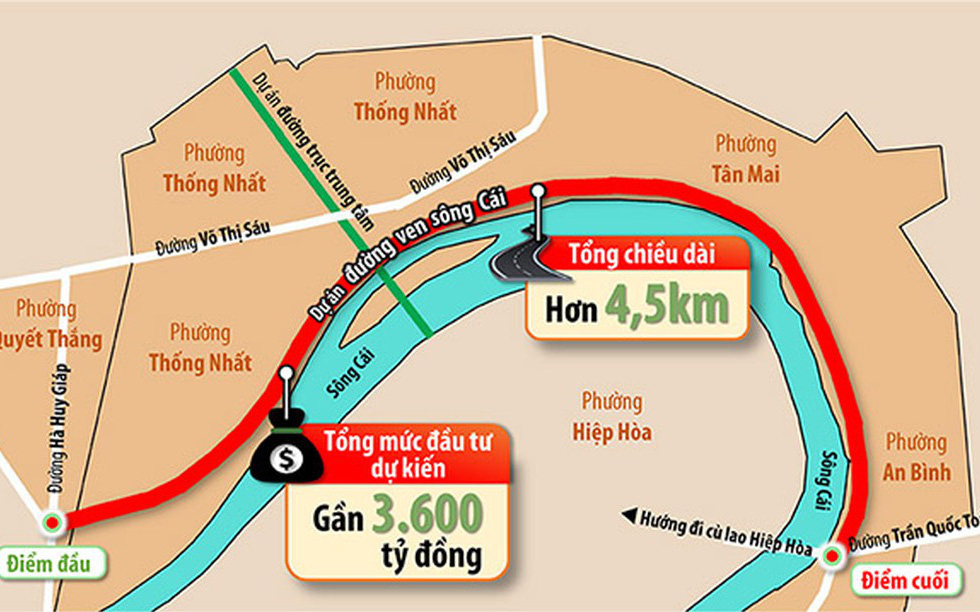 Hơn 7.000 tỷ đầu tư 2 dự án cầu đường ở Biên Hòa