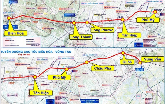 Chuẩn bị đầu tư cao tốc Biên Hòa - Vũng Tàu
