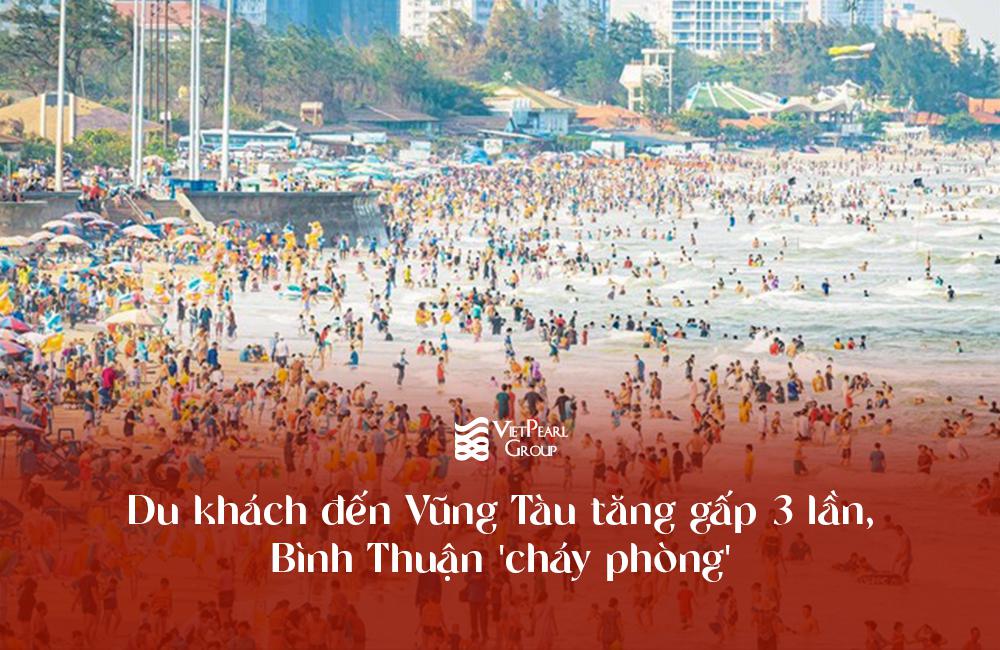 Du khách đến Vũng Tàu tăng gấp 3 lần, Bình Thuận 'cháy phòng'